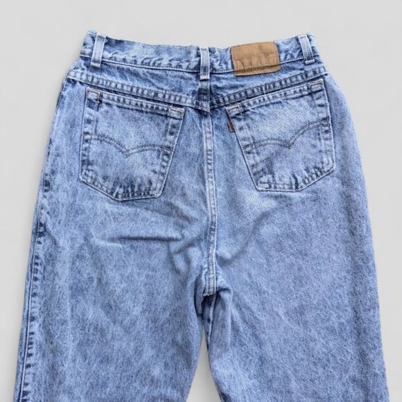 Levi's Vintage 80s Stonewash Grunge Jeans Brown Tab Made USA Women's Sz 10 - Picture 4 of 13